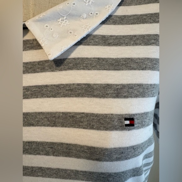 Tommy Hilfiger Gray and White Striped Polo
(Listing #45) - Picture 7 of 11